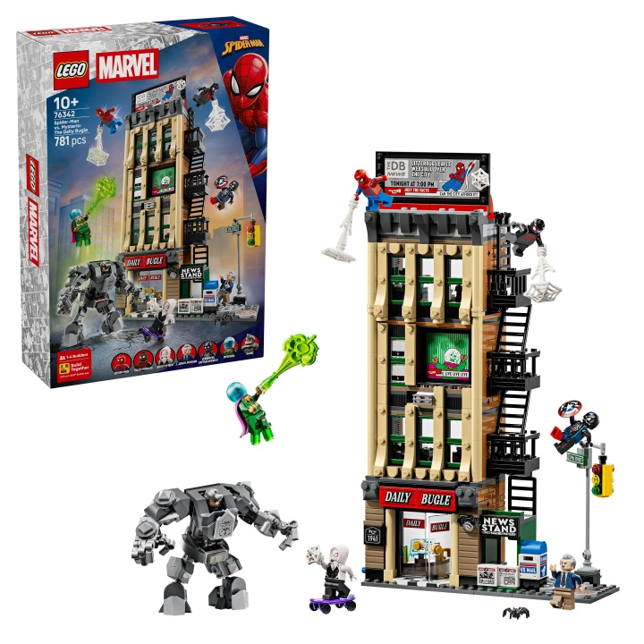 LEGO Supersankarit – Spider-Man vs. Mysterio: The Daily Bugle (76342) ryhmässä LELUT, TUOTTEET LAPSILLE JA VAUVOILLE / Leikkikalut, Askartelu &Pelit / Rakennuslelut / Lego @ TP E-commerce Nordic AB (D40853)