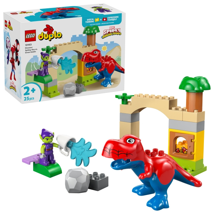 LEGO DUPLO Disney™ – Spidey-Rex-dinosaurus vs. Vihreä Goblin (10463) ryhmässä LELUT, TUOTTEET LAPSILLE JA VAUVOILLE / Leikkikalut, Askartelu &Pelit / Rakennuslelut / Lego @ TP E-commerce Nordic AB (D40865)