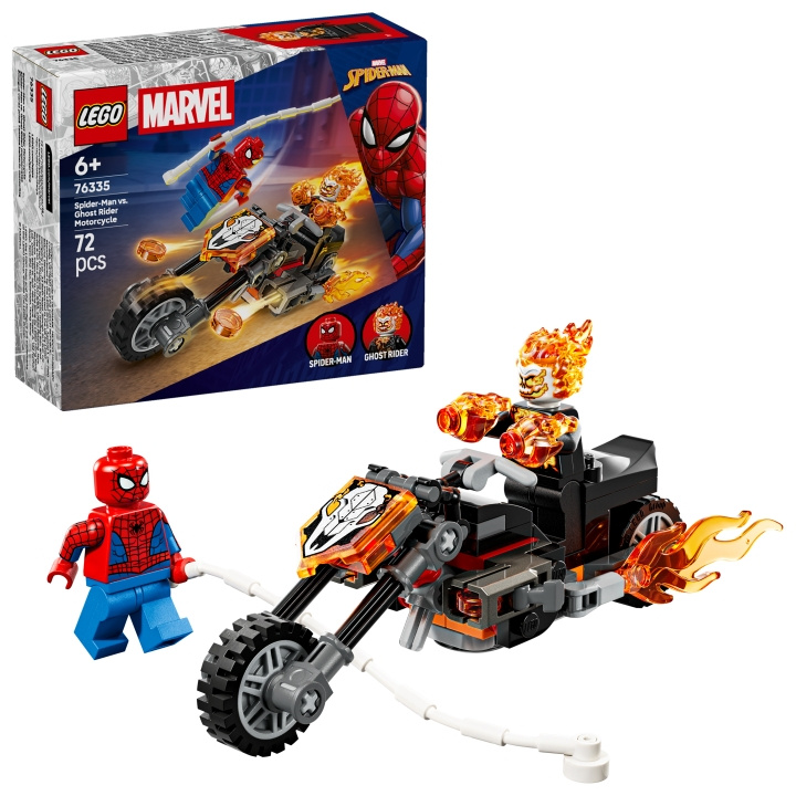LEGO Super Heroes – Spider-Man vs. Ghost Rider -moottoripyörä (76335) ryhmässä LELUT, TUOTTEET LAPSILLE JA VAUVOILLE / Leikkikalut, Askartelu &Pelit / Rakennuslelut / Lego @ TP E-commerce Nordic AB (D40869)