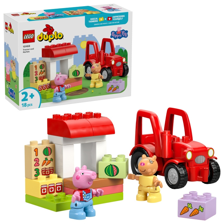 LEGO DUPLO Peppa Pig – Traktori ja tori (10468) ryhmässä LELUT, TUOTTEET LAPSILLE JA VAUVOILLE / Leikkikalut, Askartelu &Pelit / Rakennuslelut / Lego @ TP E-commerce Nordic AB (D40871)