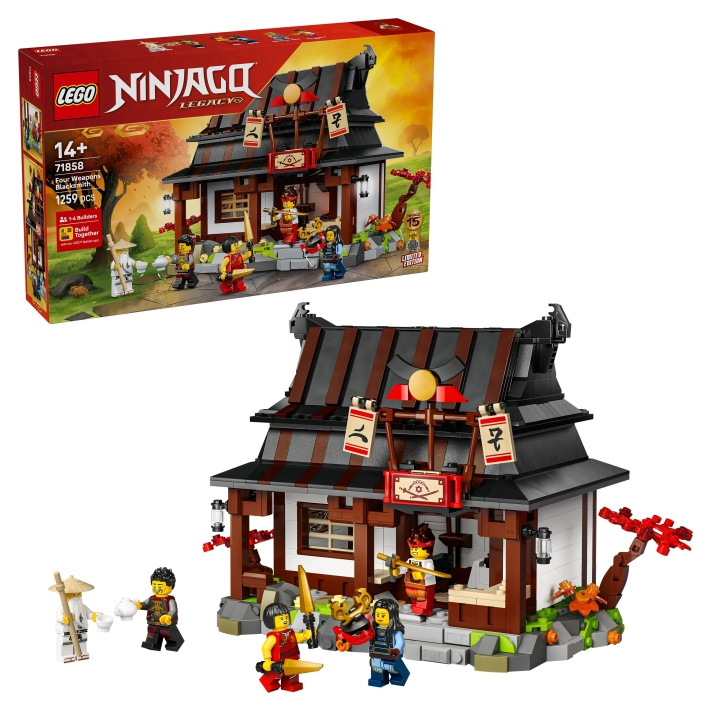 LEGO Ninjago – Neljän aseen seppä: 15-vuotisjuhlasetti (71858) ryhmässä LELUT, TUOTTEET LAPSILLE JA VAUVOILLE / Leikkikalut, Askartelu &Pelit / Rakennuslelut / Lego @ TP E-commerce Nordic AB (D40879)