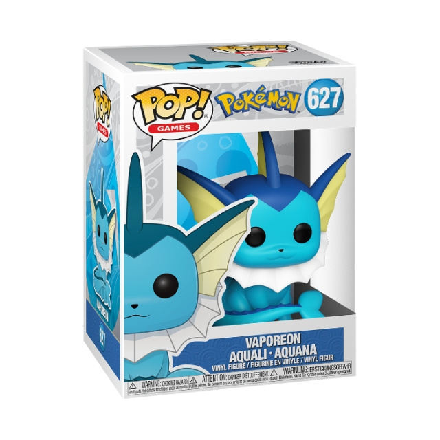 Funko Pop! Pokémon Vaporeon (EMEA) – 63697 ryhmässä LELUT, TUOTTEET LAPSILLE JA VAUVOILLE / Leikkikalut, Askartelu &Pelit / Figuurit, miniatyyrit ja tarvikkeet @ TP E-commerce Nordic AB (D40897)