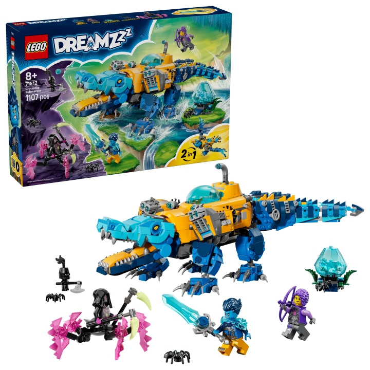 LEGO DREAMZzz – Krokotiilisukellusvene (71512) ryhmässä LELUT, TUOTTEET LAPSILLE JA VAUVOILLE / Leikkikalut, Askartelu &Pelit / Rakennuslelut / Lego @ TP E-commerce Nordic AB (D40899)