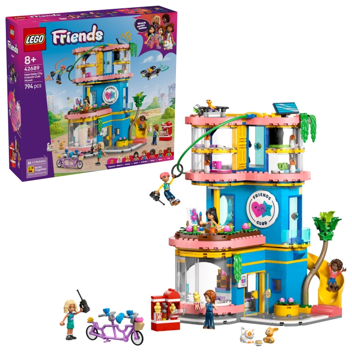 LEGO LEGO Friends – Heartlake Cityn ystävien kerhotalo (42689) ryhmässä LELUT, TUOTTEET LAPSILLE JA VAUVOILLE / Leikkikalut, Askartelu &Pelit / Rakennuslelut / Lego @ TP E-commerce Nordic AB (D40937)