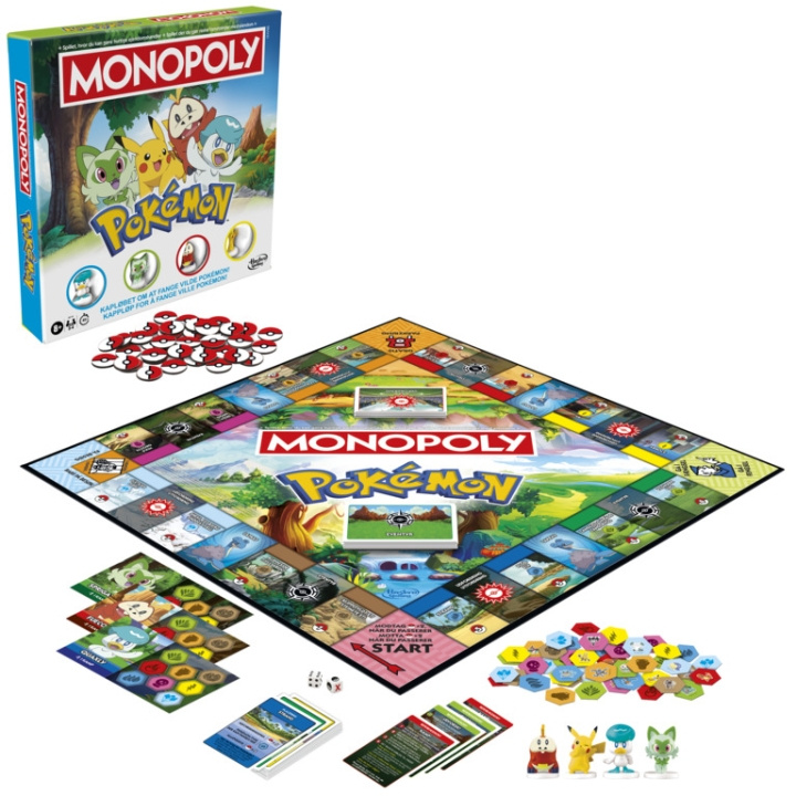Pokémon Monopoly (Matador) (DK/NO) (G0716) ryhmässä LELUT, TUOTTEET LAPSILLE JA VAUVOILLE / Peli / Pöytäpelit @ TP E-commerce Nordic AB (D40938)