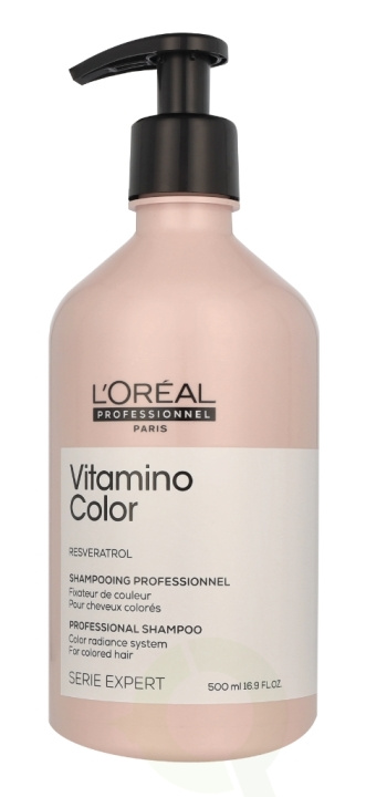 L\'Oreal Serie Expert Vitamino Color Shampoo 500 ml Color Radiance System/For Colored Hair ryhmässä KAUNEUS JA TERVEYS / Hiukset &Stailaus / Hiustenhoito / Shampoo @ TP E-commerce Nordic AB (D40990)