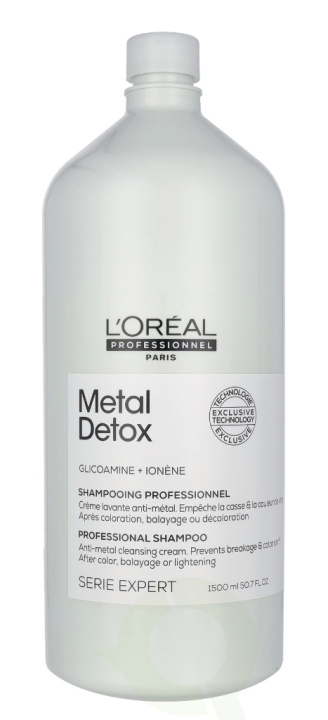 L\'Oreal Serie Expert Metal Detox Professional Shampoo 1500 ml ryhmässä KAUNEUS JA TERVEYS / Hiukset &Stailaus / Hiustenhoito / Shampoo @ TP E-commerce Nordic AB (D41004)