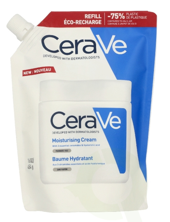Cerave Moisturizing Cream Eco Refill 454 g ryhmässä KAUNEUS JA TERVEYS / Ihonhoito / Kasvot / Päivävoide @ TP E-commerce Nordic AB (D41049)