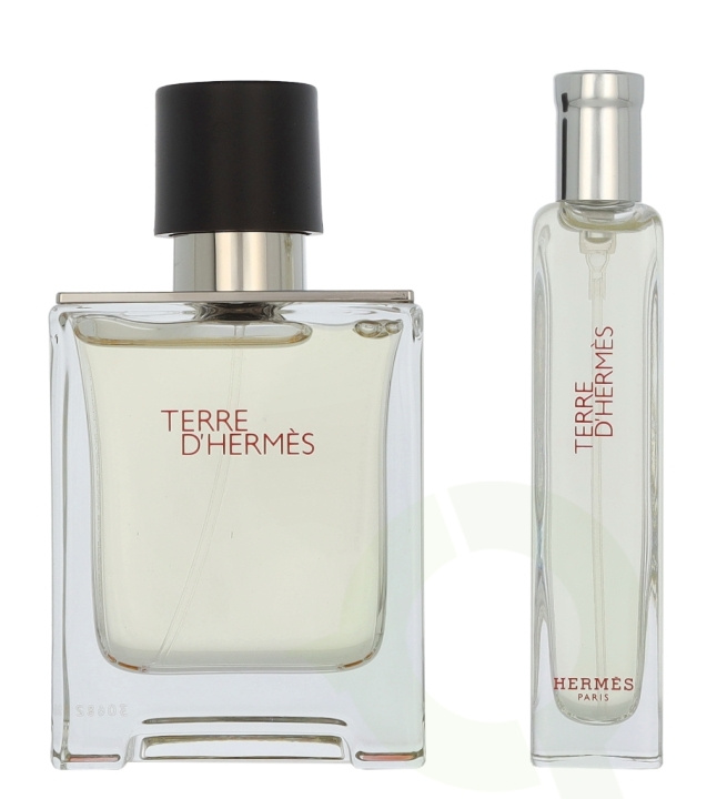 Hermes Terre D\'Hermes Giftset 65 ml Edt Spray 50ml/Edt Spray 15ml ryhmässä KAUNEUS JA TERVEYS / Tuoksut & Parfyymit / Parfyymit @ TP E-commerce Nordic AB (D41091)