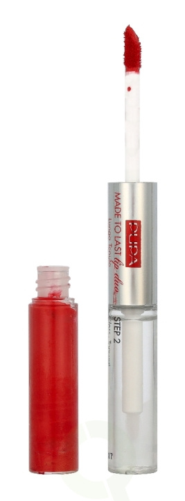 Pupa Milano Pupa Made to Last Lip Duo Lipstick 8 ml #018 Imperial Red / 2x4ml ryhmässä KAUNEUS JA TERVEYS / Meikit / Huulet / Huulipuna @ TP E-commerce Nordic AB (D41093)