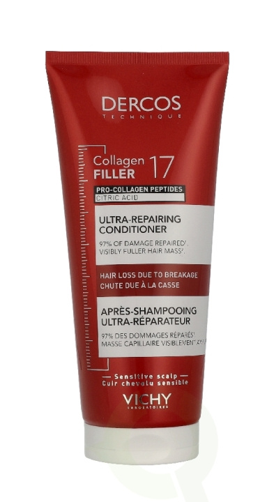Vichy Dercos Ultra-Repair Conditioner 200 ml ryhmässä KAUNEUS JA TERVEYS / Hiukset &Stailaus / Hiustenhoito / Hoitoaine @ TP E-commerce Nordic AB (D41094)