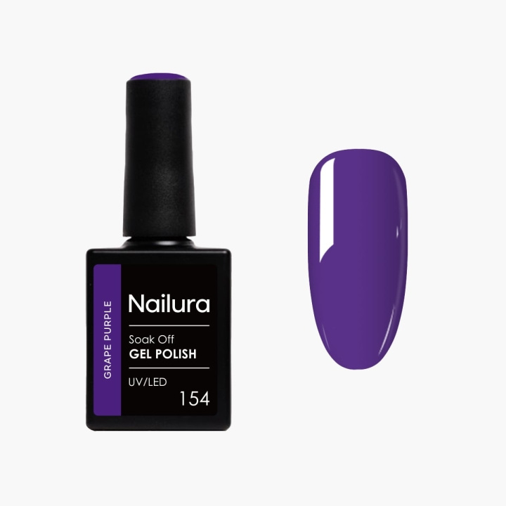 Nailura Geelilakka 154 – Grape Purple – 10 ml ryhmässä KAUNEUS JA TERVEYS / Manikyyri/Pedikyyri / Kynsilakka @ TP E-commerce Nordic AB (D41247)