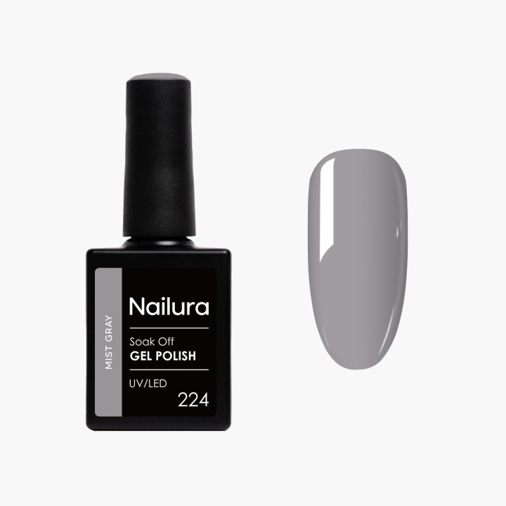 Nailura Geelilakka 224 – Mist Gray – 10 ml ryhmässä KAUNEUS JA TERVEYS / Manikyyri/Pedikyyri / Kynsilakka @ TP E-commerce Nordic AB (D41251)
