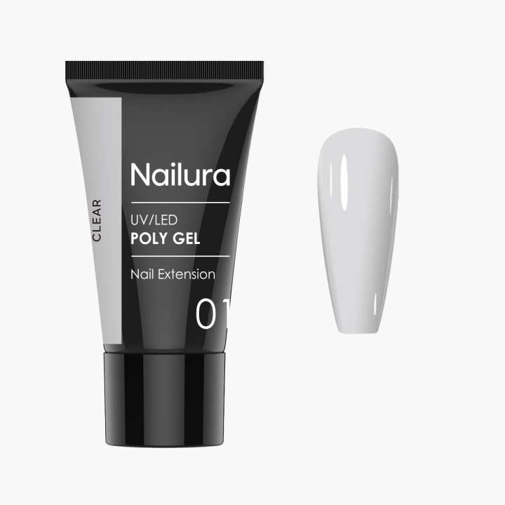 Nailura Poly Gel 1 – Kirkas – 30 ml ryhmässä KAUNEUS JA TERVEYS / Manikyyri/Pedikyyri / Kynsikit @ TP E-commerce Nordic AB (D41311)