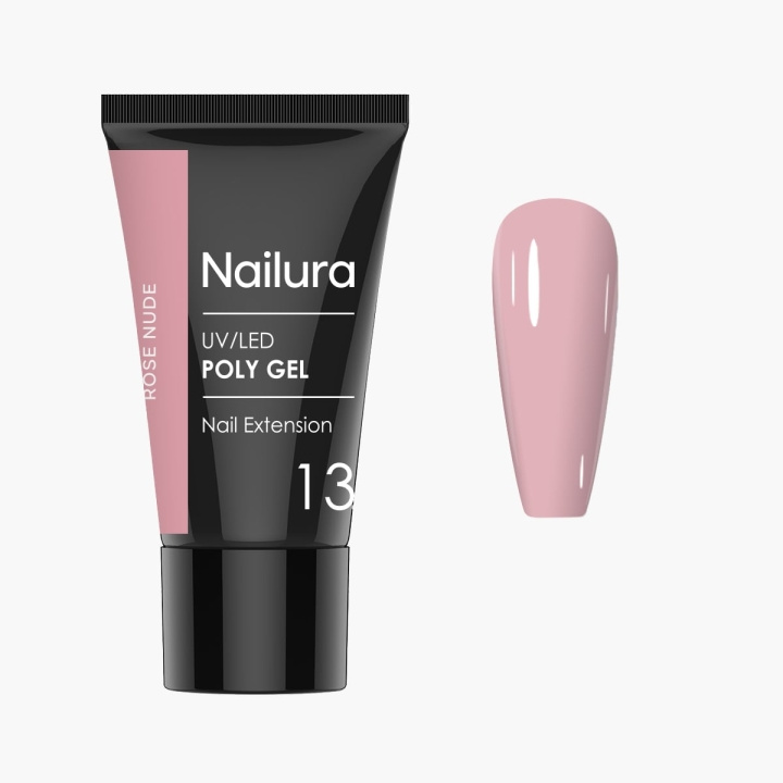 Nailura Poly Gel 13 – Rose Nude – 30 ml ryhmässä KAUNEUS JA TERVEYS / Manikyyri/Pedikyyri / Kynsilakka @ TP E-commerce Nordic AB (D41322)