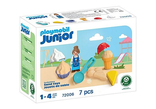 Playmobil JUNIOR: Hiekkajäätelökioski (72006) ryhmässä LELUT, TUOTTEET LAPSILLE JA VAUVOILLE / Leikkikalut, Askartelu &Pelit / Figuurit, miniatyyrit ja tarvikkeet @ TP E-commerce Nordic AB (D41355)