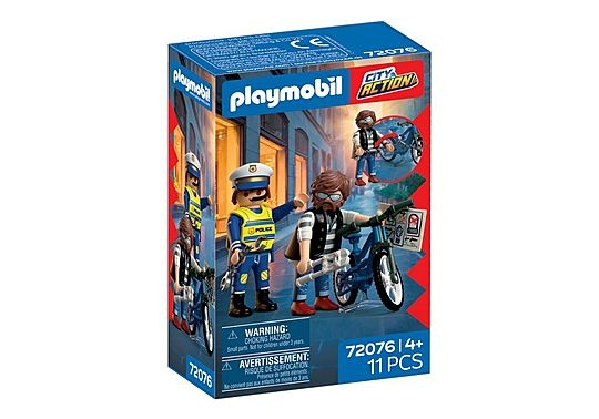 Playmobil Polkupyörävarkaus (72076) ryhmässä LELUT, TUOTTEET LAPSILLE JA VAUVOILLE / Leikkikalut, Askartelu &Pelit / Figuurit, miniatyyrit ja tarvikkeet @ TP E-commerce Nordic AB (D41357)