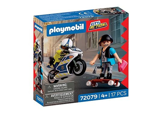 Playmobil Moottoripyöräjahdissa (72079) ryhmässä LELUT, TUOTTEET LAPSILLE JA VAUVOILLE / Leikkikalut, Askartelu &Pelit / Figuurit, miniatyyrit ja tarvikkeet @ TP E-commerce Nordic AB (D41359)
