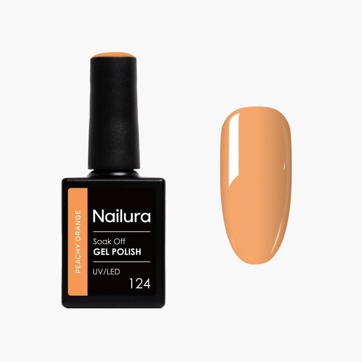 Nailura Geelilakka 124 – Peachy Orange – 10 ml ryhmässä KAUNEUS JA TERVEYS / Manikyyri/Pedikyyri / Kynsilakka @ TP E-commerce Nordic AB (D41487)