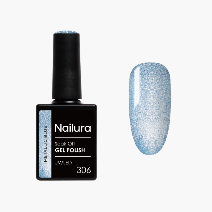 Nailura Geelilakka 306 – Metallic Blue – 10 ml ryhmässä KAUNEUS JA TERVEYS / Manikyyri/Pedikyyri / Kynsilakka @ TP E-commerce Nordic AB (D41557)