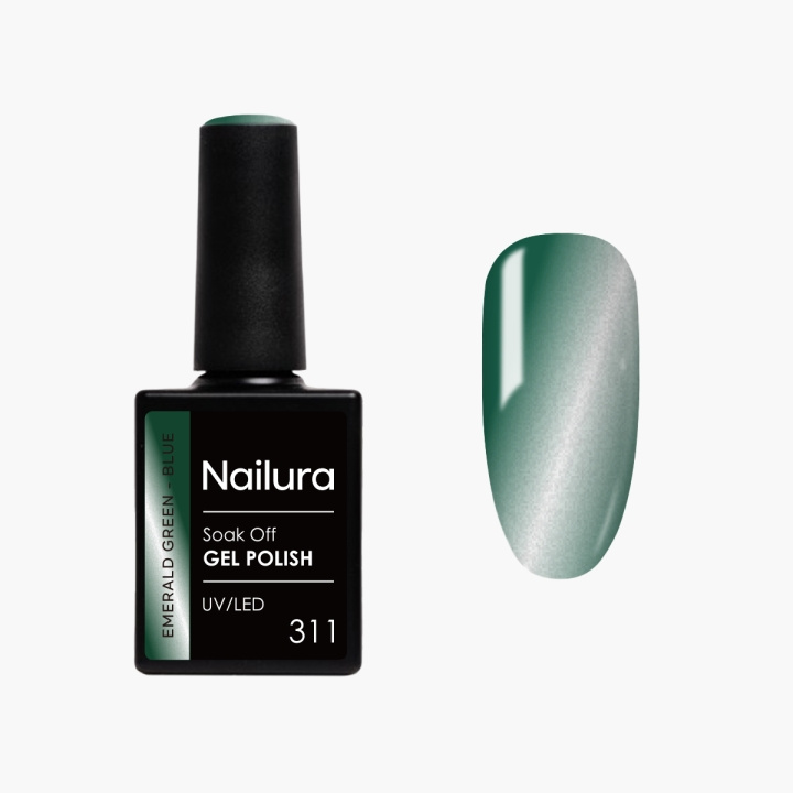 Nailura Geelilakka 311 – Emerald Green Blue – 10 ml ryhmässä KAUNEUS JA TERVEYS / Manikyyri/Pedikyyri / Kynsilakka @ TP E-commerce Nordic AB (D41560)