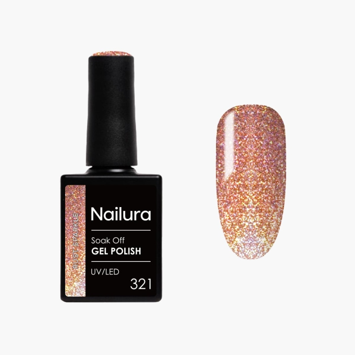 Nailura Geelilakka 321 – Rust Sparkle – 10 ml ryhmässä KAUNEUS JA TERVEYS / Manikyyri/Pedikyyri / Kynsilakka @ TP E-commerce Nordic AB (D41566)