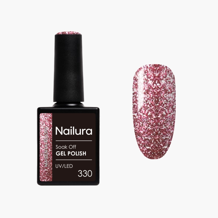 Nailura Geelilakka 330 – Magenta Flash – 10 ml ryhmässä KAUNEUS JA TERVEYS / Manikyyri/Pedikyyri / Kynsilakka @ TP E-commerce Nordic AB (D41572)