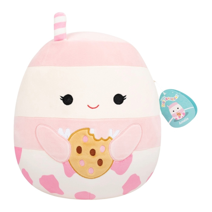 Squishmallows 30 cm P26 – Amelie Strawberry Milk ryhmässä LELUT, TUOTTEET LAPSILLE JA VAUVOILLE / Lelut vauvoille (0-3v) / Pehmolelut @ TP E-commerce Nordic AB (D41645)