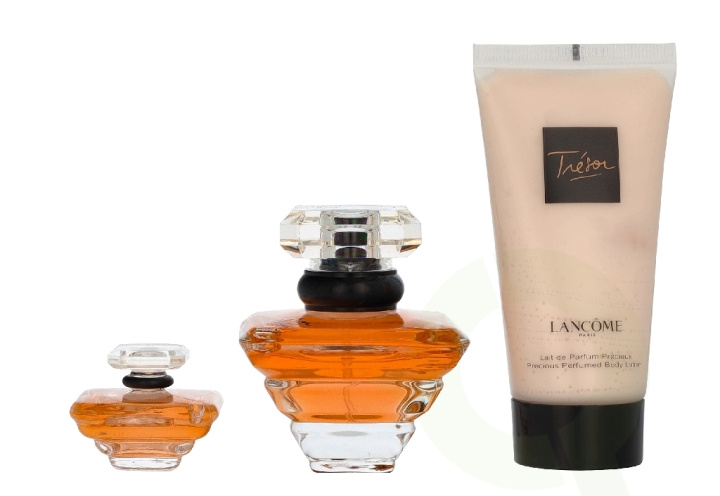 Lancome Tresor Giftset 87.5 ml Edp Spray 30ml/Body Lotion 50ml/Edp Spray 7.5ml ryhmässä KAUNEUS JA TERVEYS / Lahjapakkaukset / Naisten lahjapakkaukset @ TP E-commerce Nordic AB (D41683)