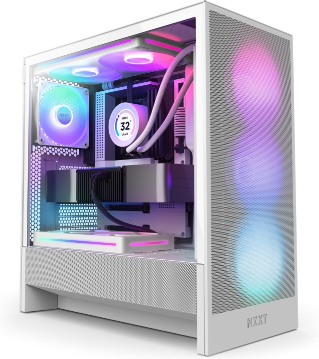 NZXT H5 Flow RGB (2024) ATX-kotelo ikkunalla, valkoinen ryhmässä TIETOKOONET & TARVIKKEET / Tietokoneen komponentit / Asennuspohja @ TP E-commerce Nordic AB (D41722)
