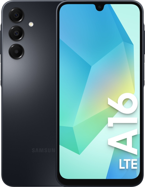 Samsung Galaxy A16 LTE -puhelin, 128/4 Gt, musta ryhmässä ÄLYPUHELIMET JA TABLETIT / Kännykät & smartphones @ TP E-commerce Nordic AB (D41779)