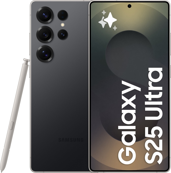Samsung Galaxy S25 Ultra 5G puhelin, 512/12 Gt, Titanium Black ryhmässä ÄLYPUHELIMET JA TABLETIT / Kännykät & smartphones @ TP E-commerce Nordic AB (D41803)