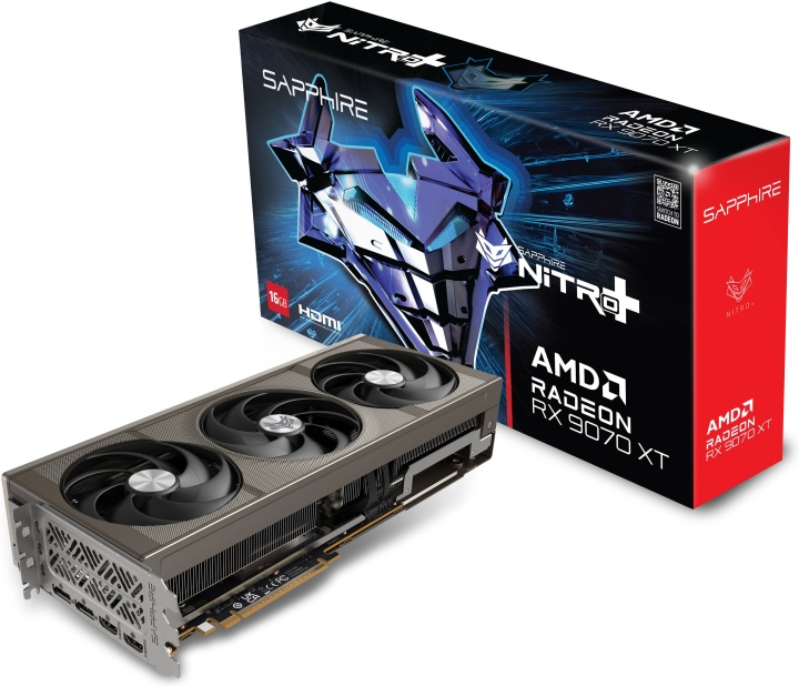 Sapphire Technologies Sapphire NITRO+ AMD Radeon RX 9070 XT OC näytönohjain ryhmässä TIETOKOONET & TARVIKKEET / Tietokoneen komponentit / Näytönohjaimet @ TP E-commerce Nordic AB (D41843)