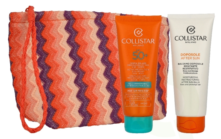 Collistar Sun Giftset 200 ml Sunscreen Active Protection Spf50+ 100ml/Aftersun Conditioner 100ml/Pouch ryhmässä KAUNEUS JA TERVEYS / Ihonhoito / Rusketus / Aurinkosuoja @ TP E-commerce Nordic AB (D41942)