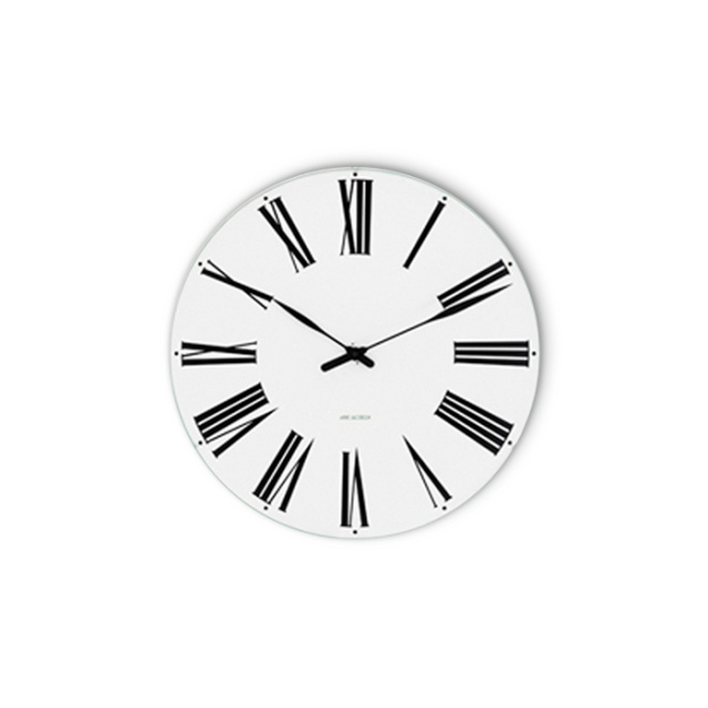 Arne Jacobsen Clocks Arne Jacobsen – Roman -seinäkello – Ø21 cm – valkoinen ryhmässä KOTI, TALOUS JA PUUTARHA / Kellot ja laskimet / Seinäkellot @ TP E-commerce Nordic AB (D42297)