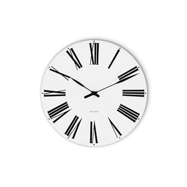 Arne Jacobsen Clocks Arne Jacobsen – Roman -seinäkello – 29 cm ryhmässä KOTI, TALOUS JA PUUTARHA / Kellot ja laskimet / Seinäkellot @ TP E-commerce Nordic AB (D42298)