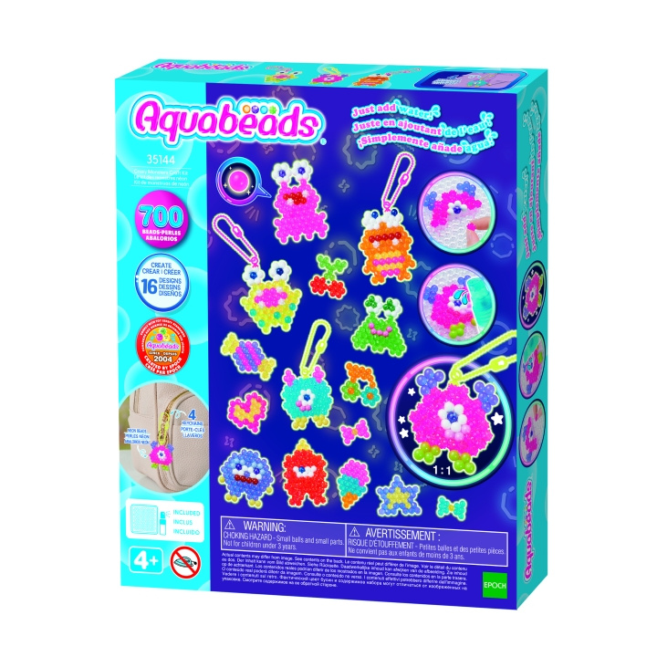 Aqua Beads Aquabeads – Crazy Monsters -askartelupakkaus (35144) ryhmässä LELUT, TUOTTEET LAPSILLE JA VAUVOILLE / Leikkikalut, Askartelu &Pelit / Käsityöt @ TP E-commerce Nordic AB (D42351)