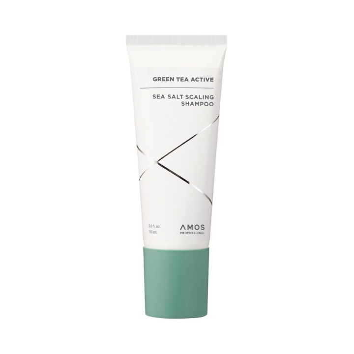 Amos Professional Green Tea Active Sea Salt Scaling Shampoo - Vihreä - 150 ml ryhmässä KAUNEUS JA TERVEYS / Hiukset &Stailaus / Hiustenhoito / Shampoo @ TP E-commerce Nordic AB (D42494)
