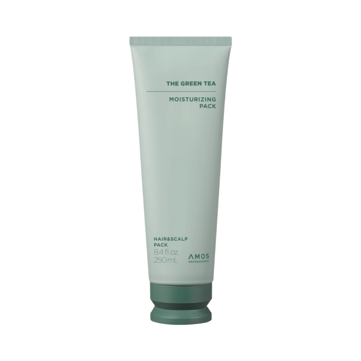 Amos Professional Green Tea Moisturizing Pack - Vihreä - 250 ml ryhmässä KAUNEUS JA TERVEYS / Hiukset &Stailaus / Hiustenhoito @ TP E-commerce Nordic AB (D42502)
