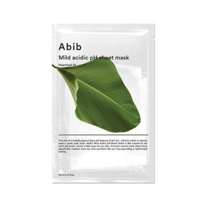 Abib Mild Acidic pH -kasvonaamio Heartleaf Fit – 27 ml ryhmässä KAUNEUS JA TERVEYS / Ihonhoito / Kasvot / Naamiot @ TP E-commerce Nordic AB (D42649)