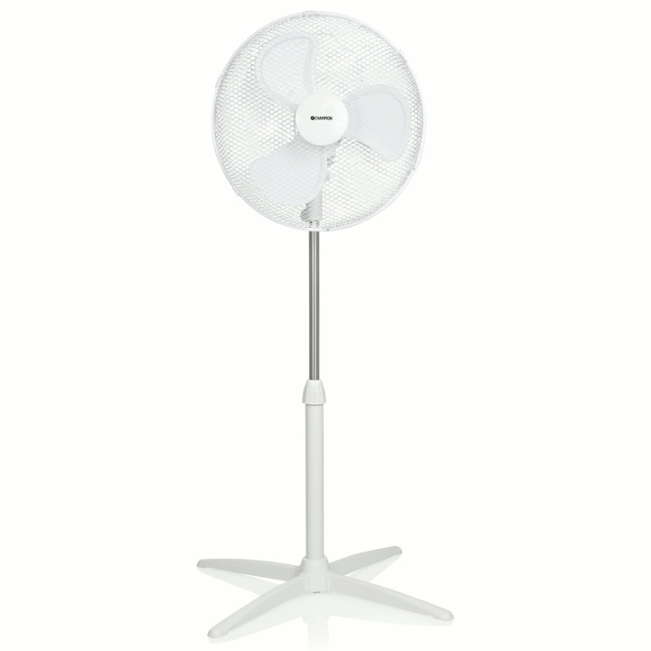 Champion Golvfläkt 40cm GF130 Vit ryhmässä KOTI, TALOUS JA PUUTARHA / Tuulettimet ja ilmastointilaitteet / Lattiatuulettimet @ TP E-commerce Nordic AB (D42683)