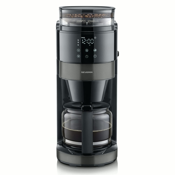 Severin Kaffebryggare med kvarn Dark Inox KA 4830 ryhmässä KOTI, TALOUS JA PUUTARHA / Kodinkoneet / Kahvikoneet ja tarvikkeet / Kahvinkeittimet @ TP E-commerce Nordic AB (D42740)