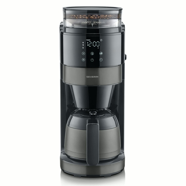 Severin Termosbryggare med kvarn KA 4831 Dark Inox ryhmässä KOTI, TALOUS JA PUUTARHA / Kodinkoneet / Kahvikoneet ja tarvikkeet / Termoskeitin @ TP E-commerce Nordic AB (D42741)