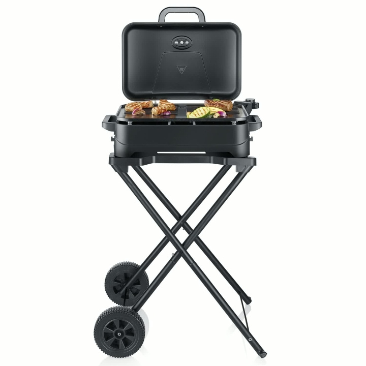 Severin Elgrill PG 8598 med stativ,Lock & grillplatta 2300W ryhmässä KOTI, TALOUS JA PUUTARHA / Puutarhatuotteet / Grillit & grillitarvikkeet @ TP E-commerce Nordic AB (D42756)