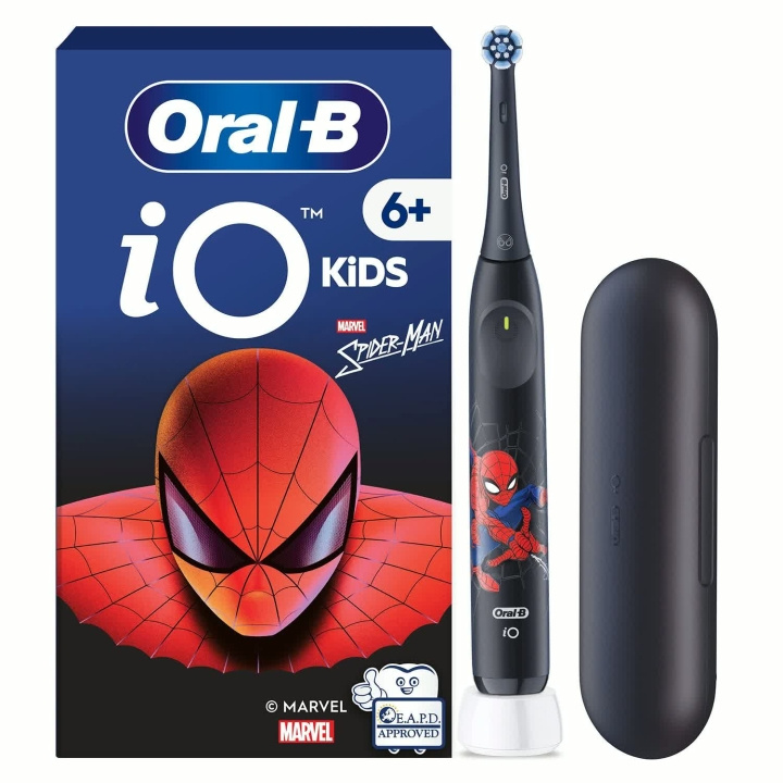 Oral B Eltandborste iO2 Kids 6+ Spiderman + resefordral ryhmässä KAUNEUS JA TERVEYS / Suunhoito / Sähköhammasharjat @ TP E-commerce Nordic AB (D42830)