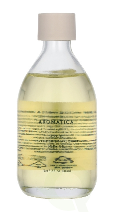 Aromatica Serene Lavender & Marjoram Body Oil 100 ml ryhmässä KAUNEUS JA TERVEYS / Ihonhoito / Kehon hoito / Vartaloöljy @ TP E-commerce Nordic AB (D42917)