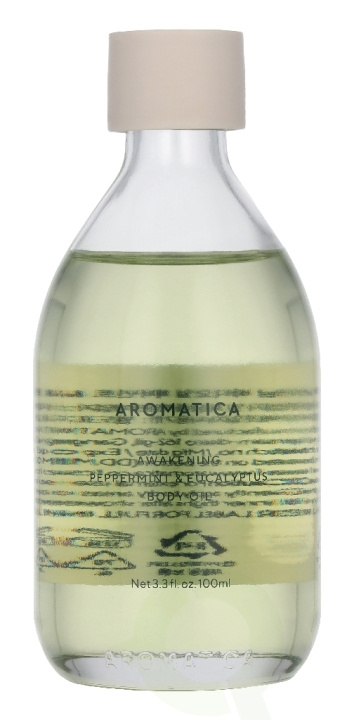 Aromatica Awakening Peppermint & Eucalyptus Body Oil 100 ml ryhmässä KAUNEUS JA TERVEYS / Ihonhoito / Kehon hoito / Vartalovoide @ TP E-commerce Nordic AB (D42922)