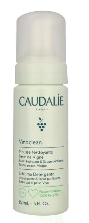 Caudalie Vinoclean Instant Foaming Cleanser 150 ml All Skin Types ryhmässä KAUNEUS JA TERVEYS / Ihonhoito / Kasvot / Puhdistus @ TP E-commerce Nordic AB (D43023)