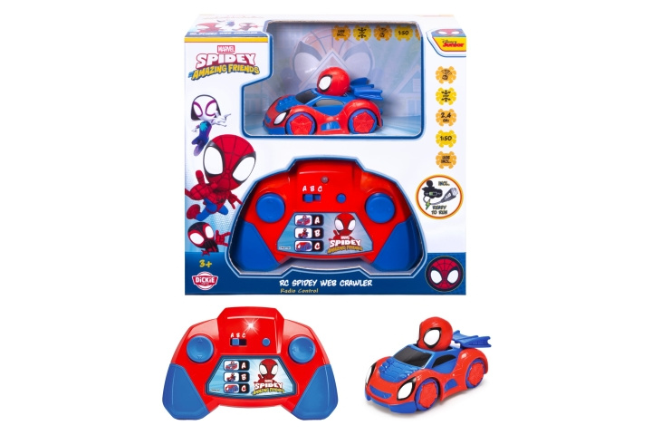 Dickie Toys RC Spidey Web-Crawler 1:50 (203222006) ryhmässä LELUT, TUOTTEET LAPSILLE JA VAUVOILLE / Radio-ohjattava / Radio-ohjattavat autot @ TP E-commerce Nordic AB (D43062)