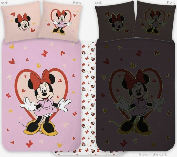 BrandMac Vuodevaatteet – Juniorikoko 100 x 140 cm – Minnie 1932 Glow (1029353) ryhmässä LELUT, TUOTTEET LAPSILLE JA VAUVOILLE / Lasten tekstiilit / Sänkyvaatteet @ TP E-commerce Nordic AB (D43075)